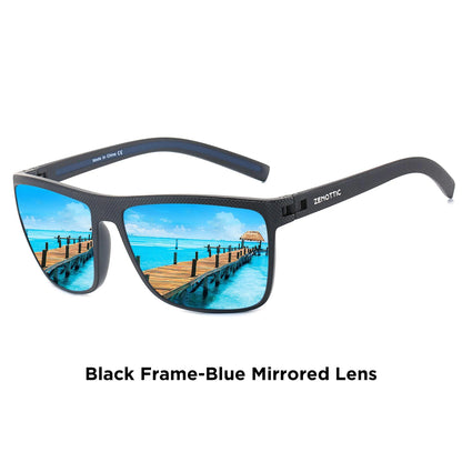 ZENOTTIC Retro Square Polarized Sunglasses