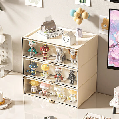 Storage Box with Drawers – Desktop Organizer & Display Case