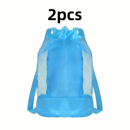 Large Capacity Mesh Beach Storage Backpack