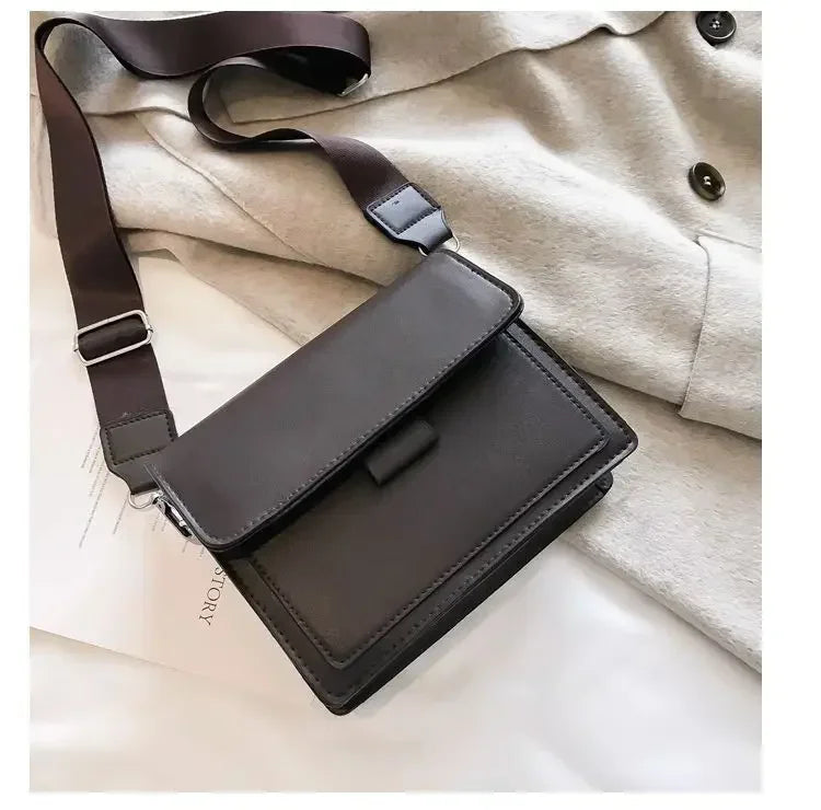 Women’s PU Leather Crossbody Flap Bag