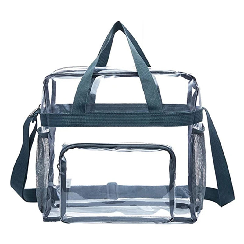 Portable Clear PVC Tote Shoulder Bag