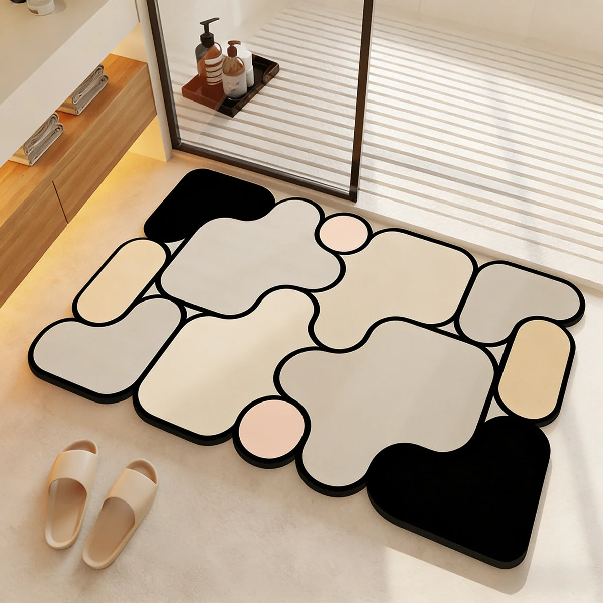 Diatomaceous Earth Bathroom Mat