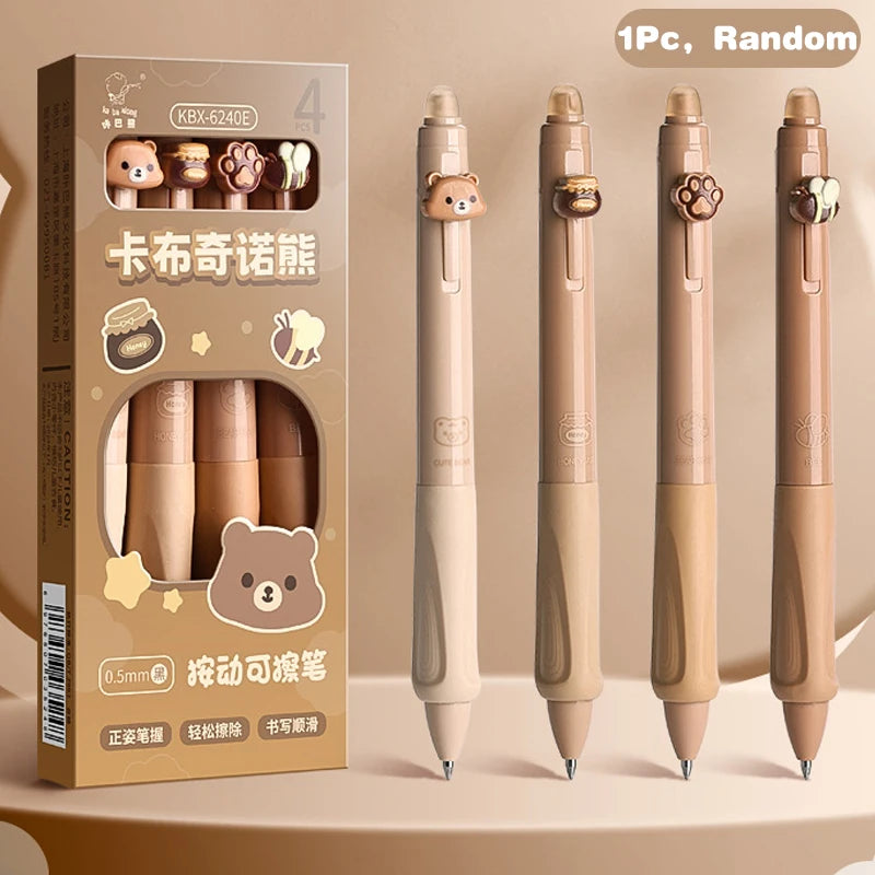 1/4Pcs Cartoon Capybara Panda Quick Drying Pen