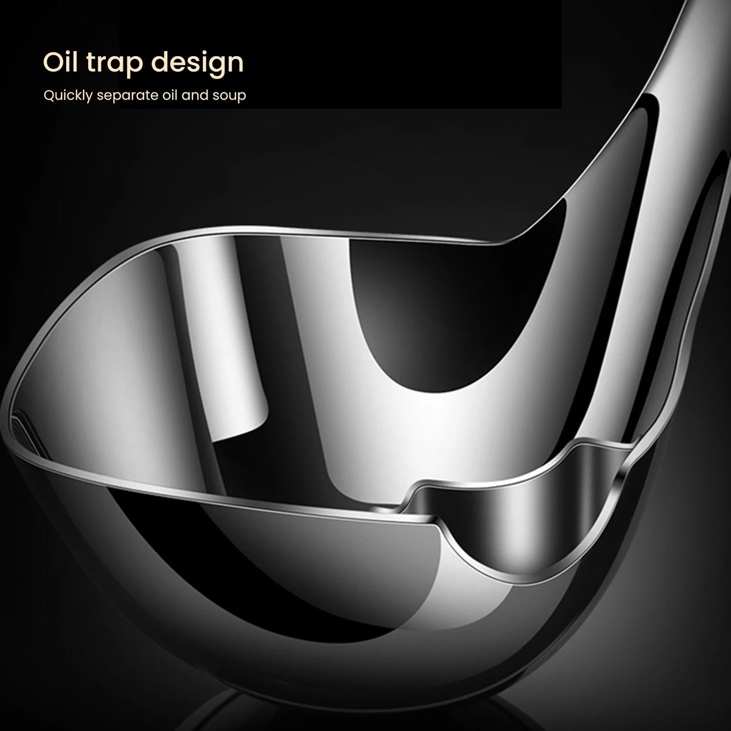 Stainless Steel Oil Separator Ladle with Pour Spout