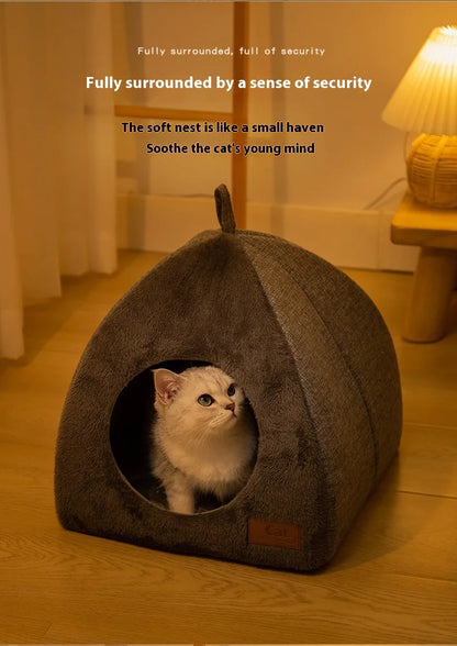 Triangle Cat Cave Bed