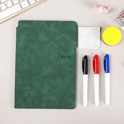 A5 Reusable Dry Erase Whiteboard Notebook