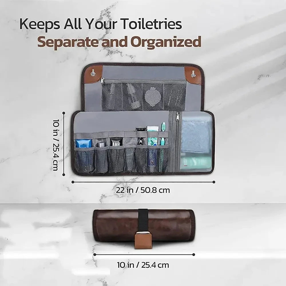 Travel Roll-Up Toiletry Bag