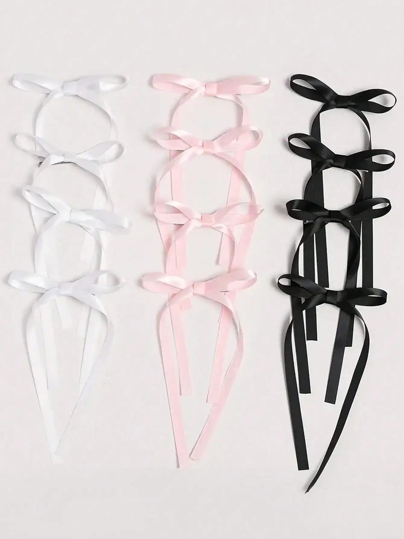 Bow Ribbon Hair Clips Set for Women & Girls