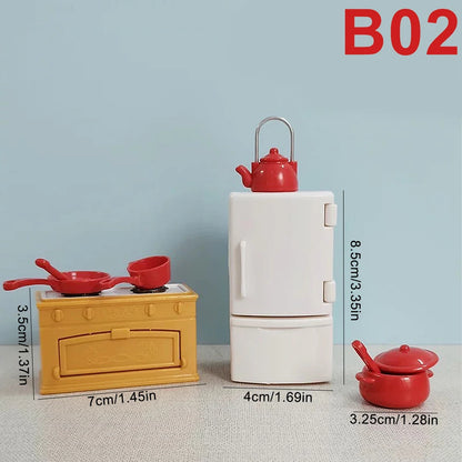 Dollhouse Miniature Furniture Toys Set