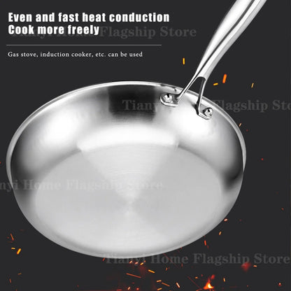 Titanium Stainless Steel Frying Pan