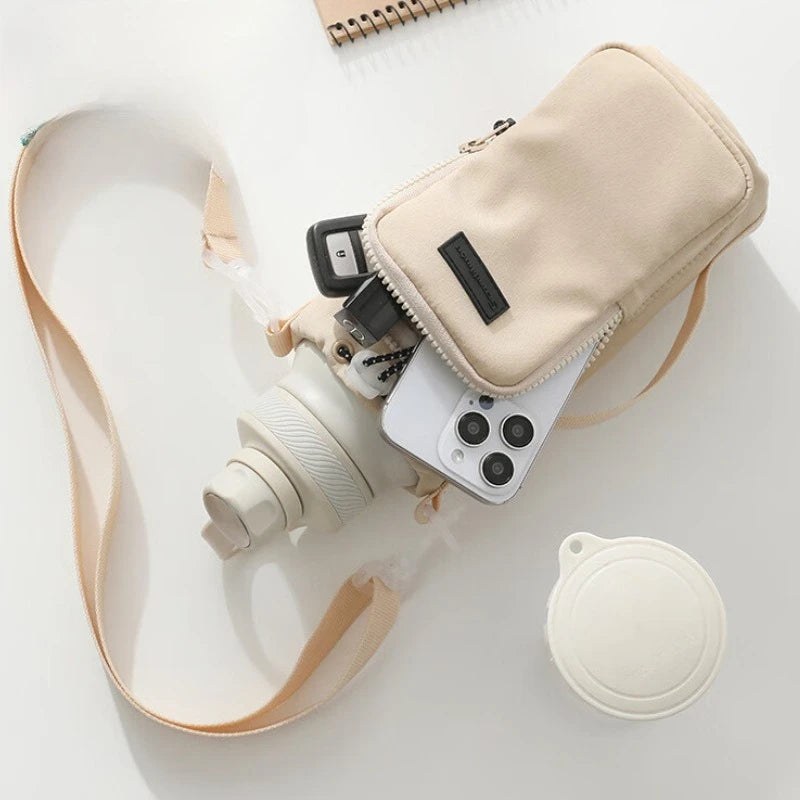 Portable Water Bottle Crossbody Carrier Bag