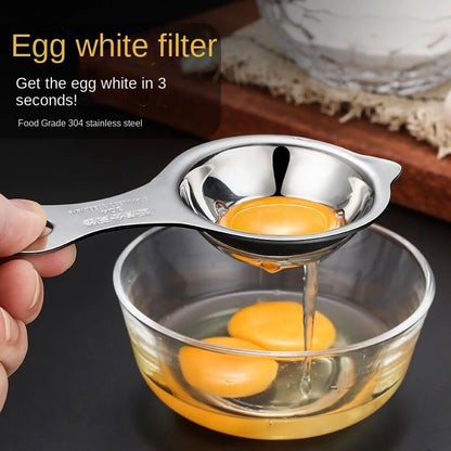 1Pc Stainless Steel Egg Yolk Separator