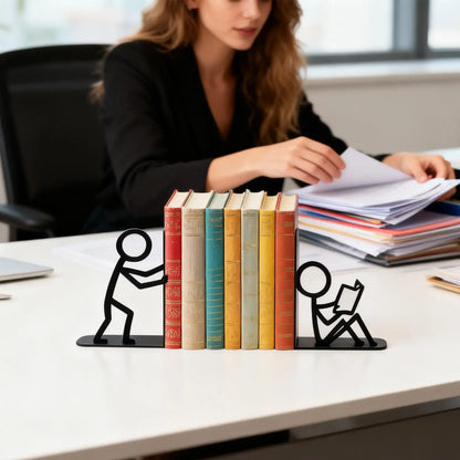 Abstract Metal Bookends