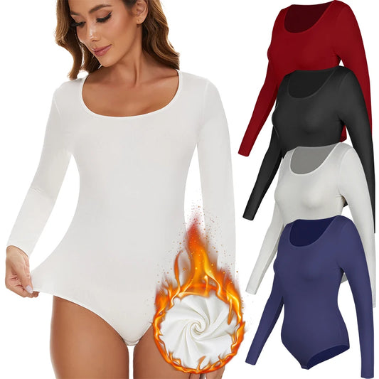 Long Sleeve Thermal Underwear Bodysuit