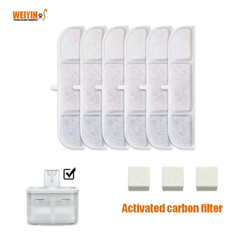 Replacement Filter Cartridges for DownyPaws Cat Water Fountain