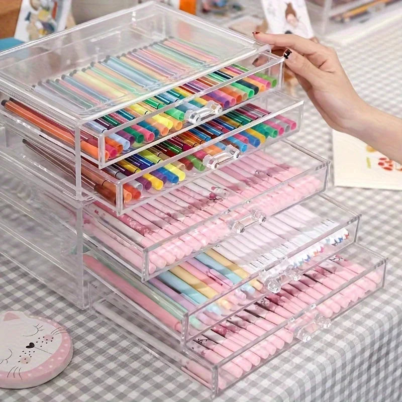 Title 3/5 Layer Acrylic Desk Drawer Organizer