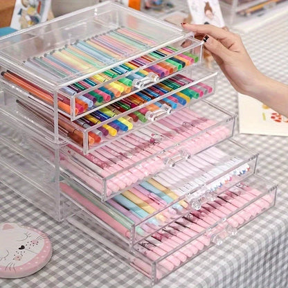 Title 3/5 Layer Acrylic Desk Drawer Organizer