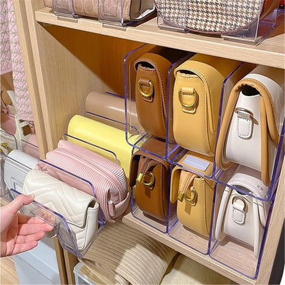 Clear Acrylic File & Handbag Organizer Set