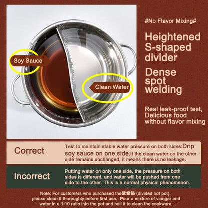 Stainless Steel Twin Divided Hot Pot