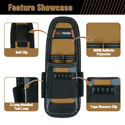 6-Pocket Clip-On Tool Pouch