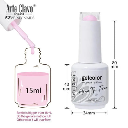 Arte Clavo Orange Gel Nail Polish