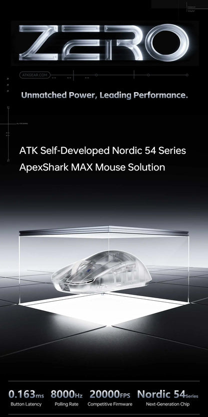 39g Wireless 8K Gaming Mouse with PAW3950 Ultra Sensor