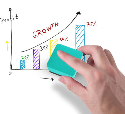 Mini Magnetic Dry Erase Board Erasers for Home, Office & Classroom