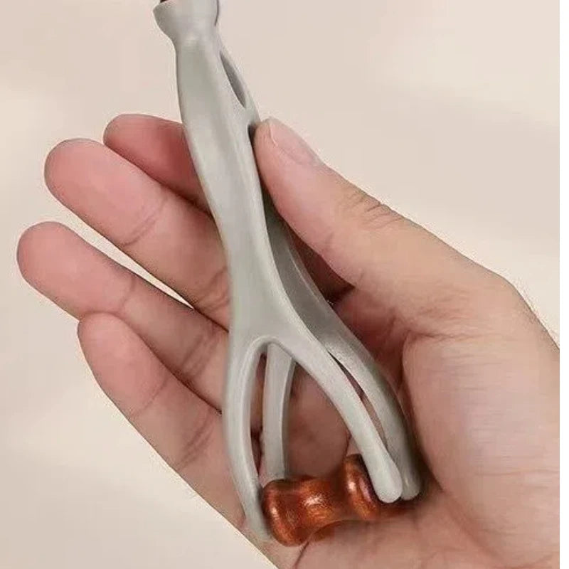 Solid Wood Finger Massager Roller