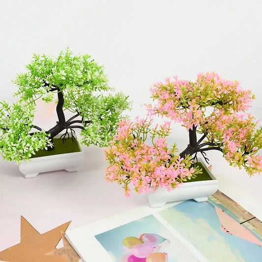 Artificial Bonsai Tree in Decorative Pot