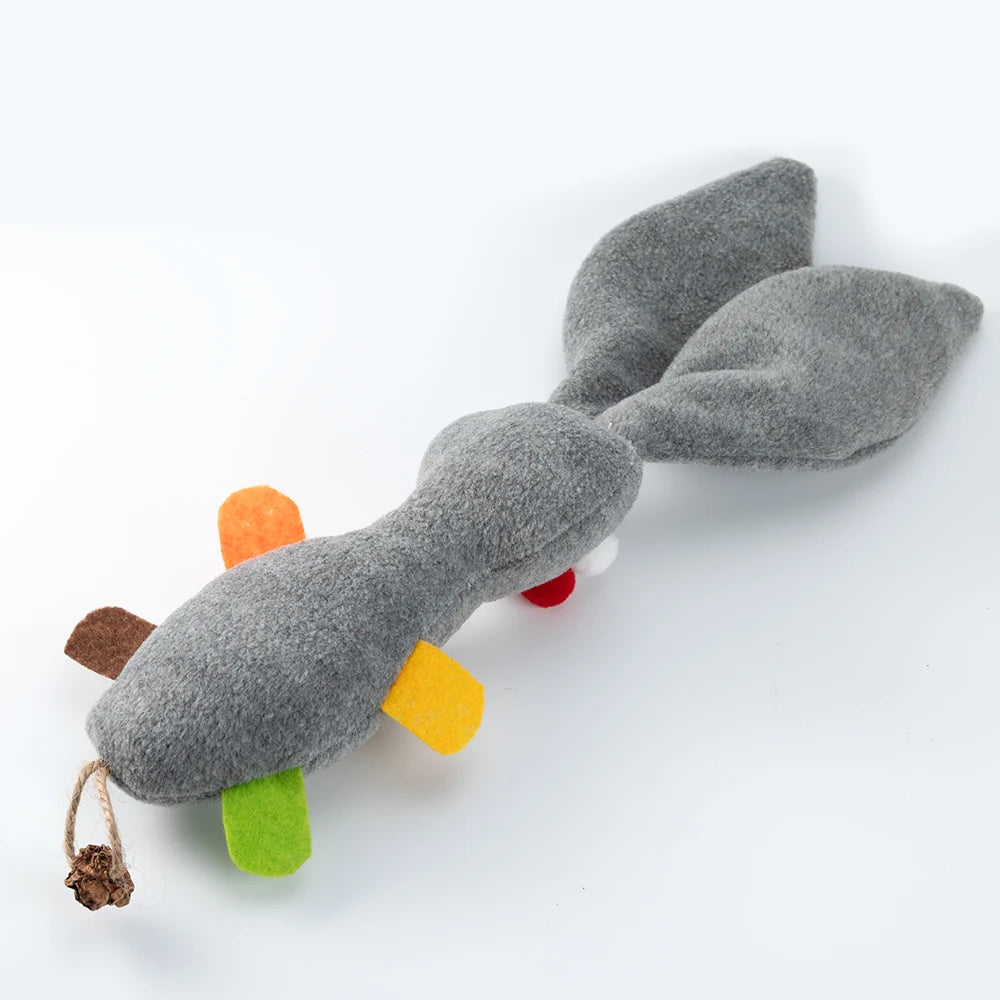 Grey Rabbit Catnip Plush Toy for Cats