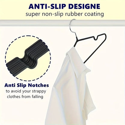 Non-Slip Metal Clothes Hangers for Suits, Jackets & Shirts