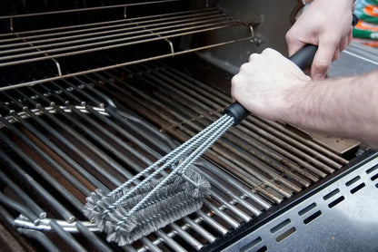 360° Stainless Steel BBQ Grill Cleaning Brush with Long Handle