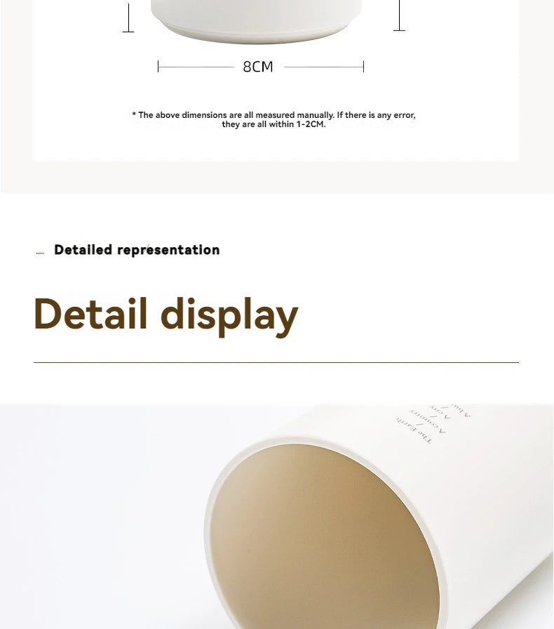 Minimalist Double-Layer Desk Organizer Pen Holder for Office & Makeup Brushes