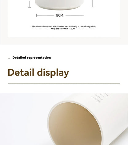 Minimalist Double-Layer Desk Organizer Pen Holder for Office & Makeup Brushes