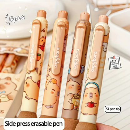 Capybara Erasable Gel Pen Set