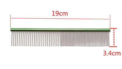 Stainless Steel Pet Grooming Comb for Dogs & Cats