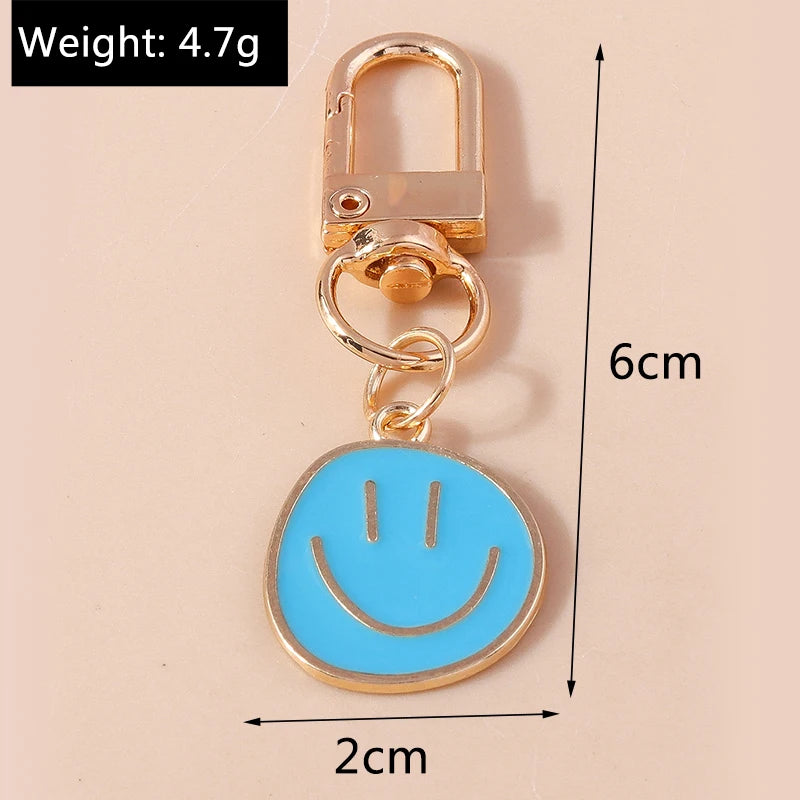 Cute Smile Face Keychain Emoticon Key Rings