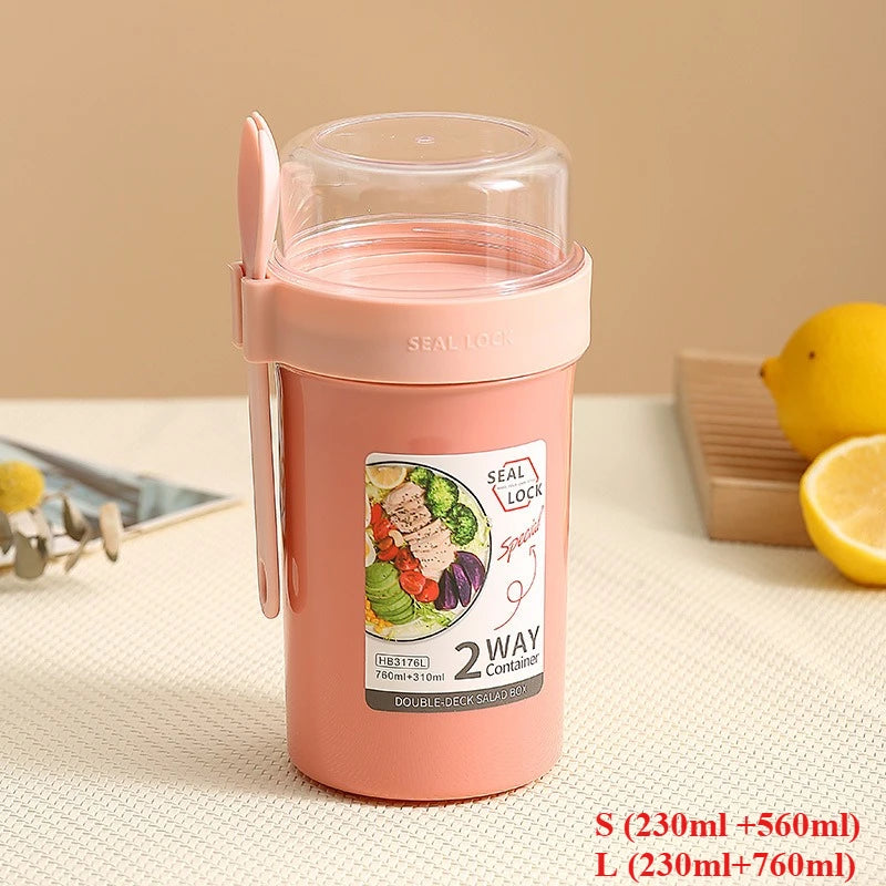 Bento Salad & Breakfast Cup Container Set