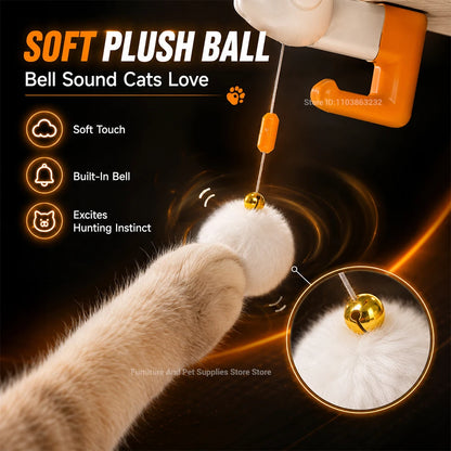 Automatic Interactive Cat Teaser Ball with Desk Clamp