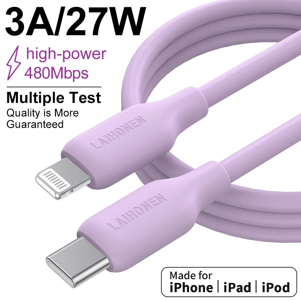 Silicone Lightning Fast Charge Cable