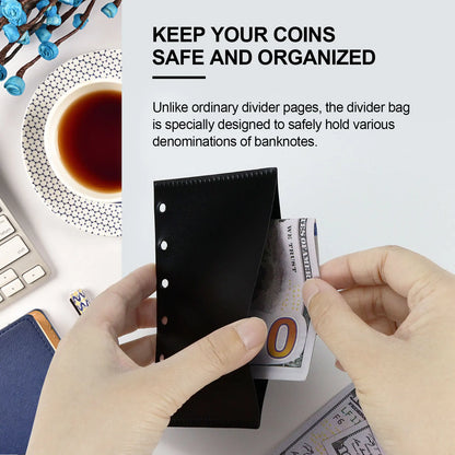 A6 & A7 Loose Leaf Binder Dividers with Cash Envelopes