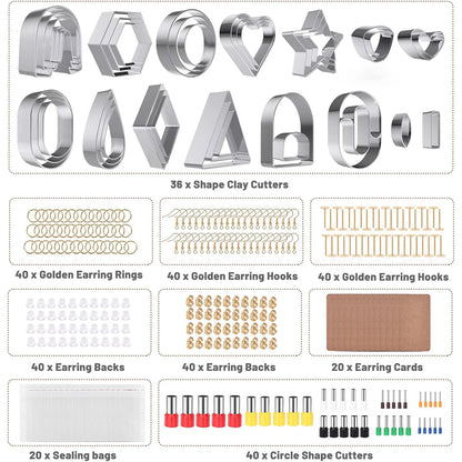 Polymer Clay Roller Machine & Jewelry Making Kit