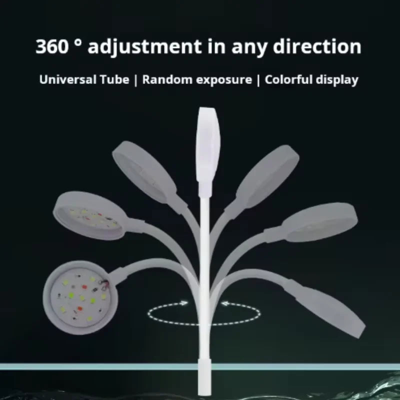LED Clip-On Aquarium Light with 360° Adjustable USB Power