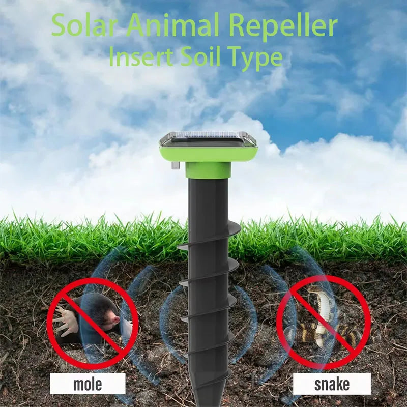 Solar Ultrasonic Animal Repeller Stake