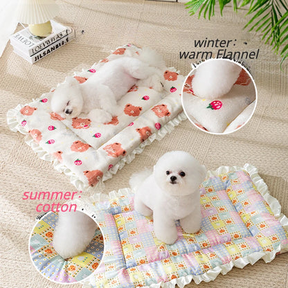 Pet Sleeping Mat – Thickened Warm Dog & Cat Bed Blanket