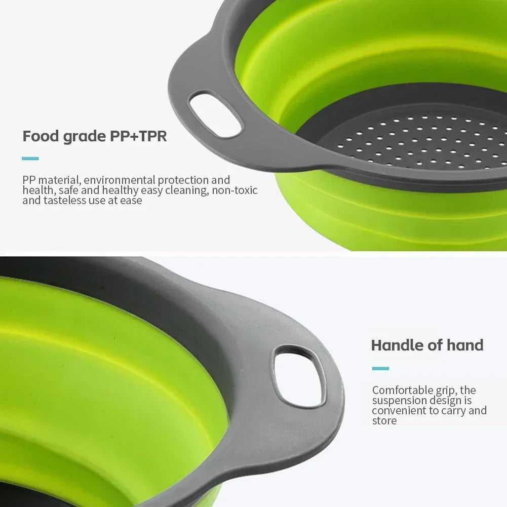 Foldable Fruit & Vegetable Drain Basket
