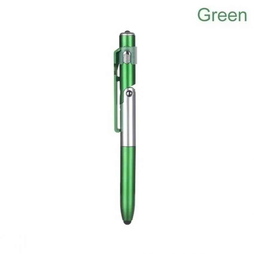 4-in-1 Multifunction Ballpoint Pen with LED Light & Phone Stand