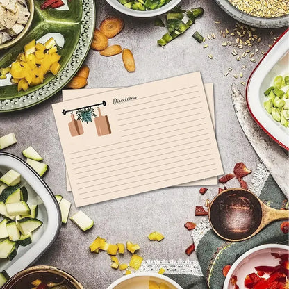 Kitchen Recipe Cards Set