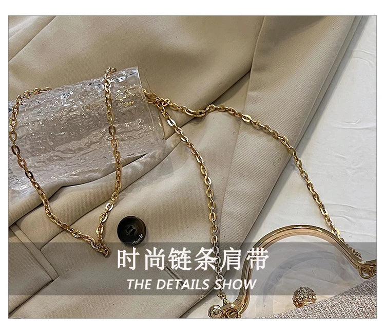 Crystal Studded Barrel Evening Bag