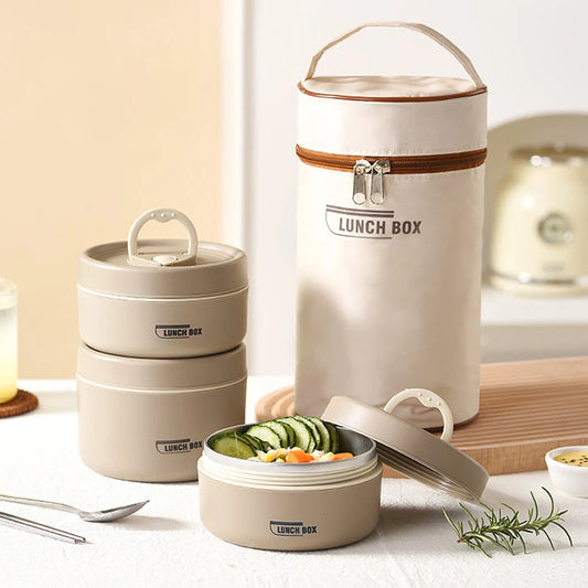 Insulated Stainless Steel Lunch Container Set